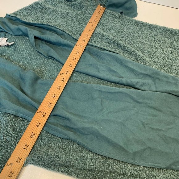 SOFT SURROUNDINGS Lg Cardigan Green Viscose Wool - Picture 10 of 10